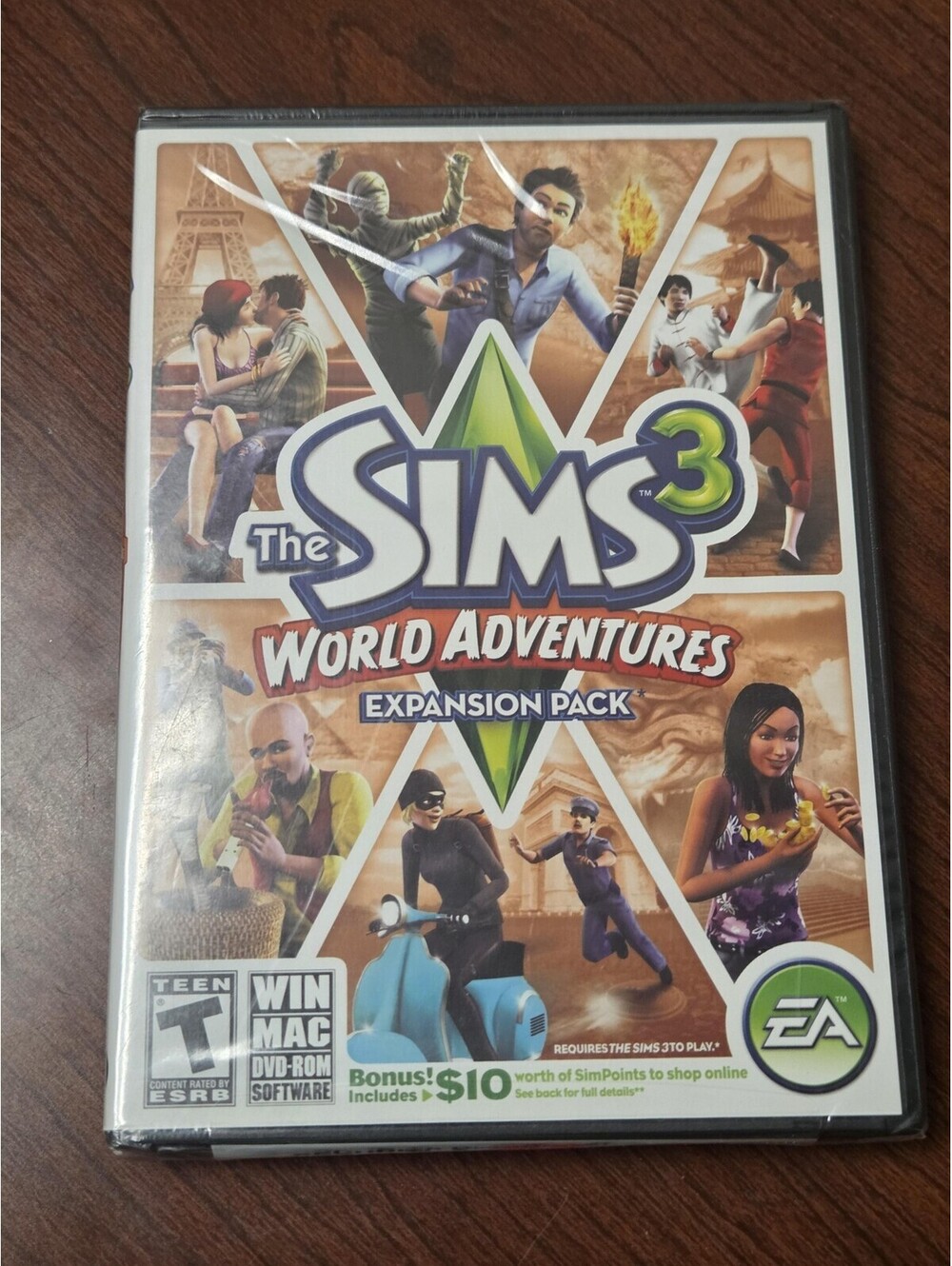 The Sims 3 World Adventures PC Mac Game CIB T EA 2009 Expansion Pack White Case